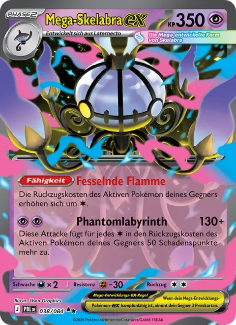 Mega Chandelure ex [Binding Flame | Phantom Maze]