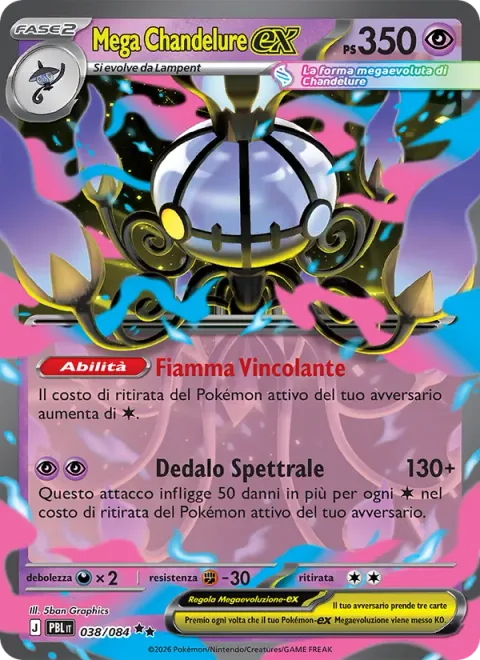 Mega Chandelure ex [Binding Flame | Phantom Maze]
