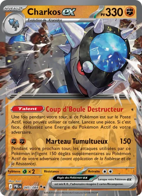 Rampardos ex [Destructive Headbutting | Rowdy Hammer]