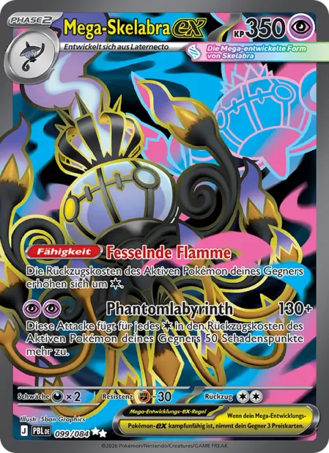 Mega Chandelure ex [Binding Flame | Phantom Maze]