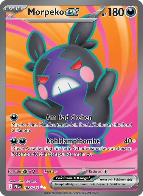 Morpeko ex [Wheely Draw | Hangry Blaster]