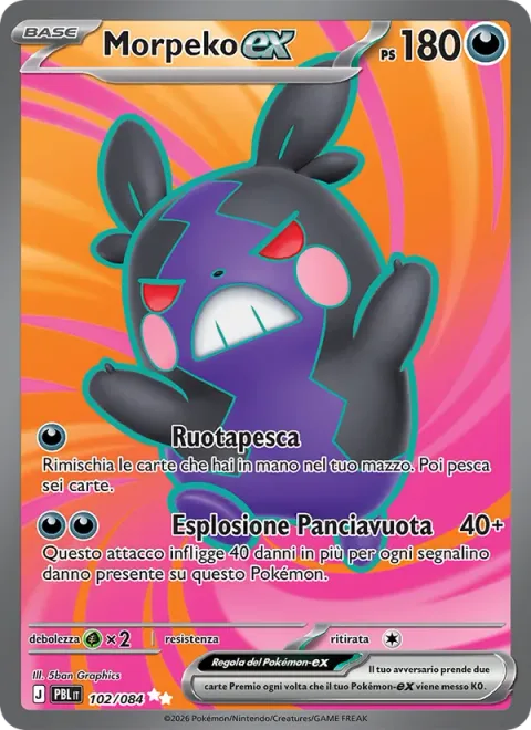 Morpeko ex [Wheely Draw | Hangry Blaster]