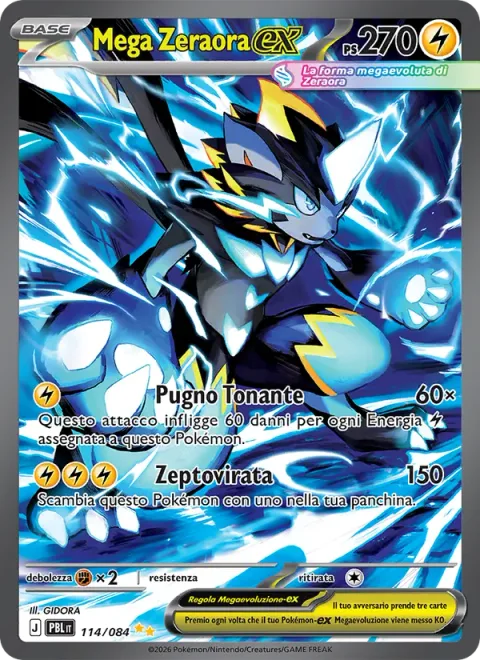 Mega Zeraora ex [Thunder Fist | Zepto Turn]