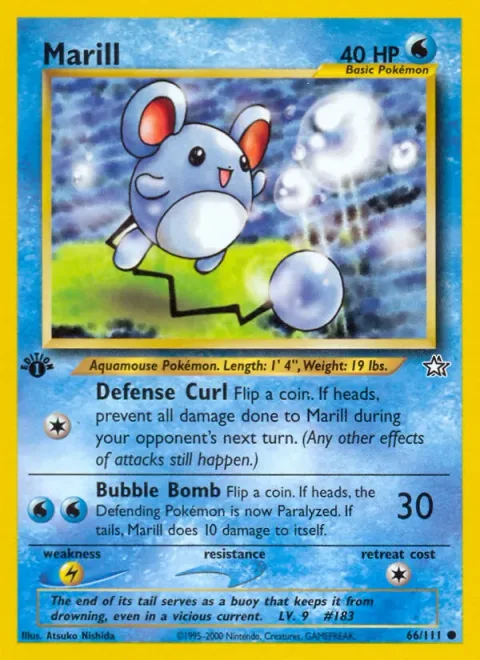Marill [Defense Curl | Bubble Bomb]