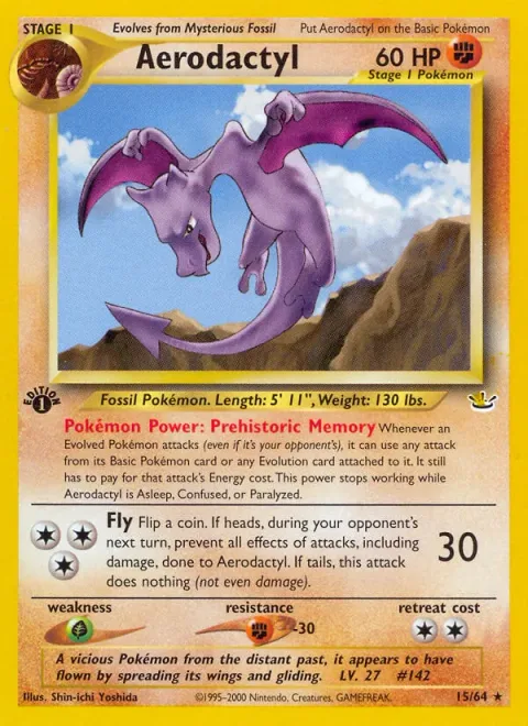 Aerodactyl [Prehistoric Memory | Fly]