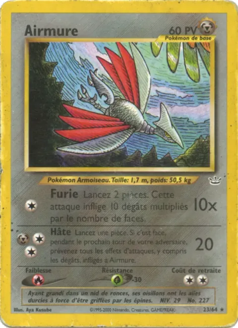 Skarmory [Fury Attack | Agility]