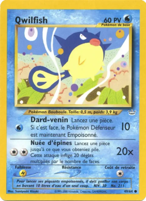 Qwilfish [Poison Sting | Needle Storm]