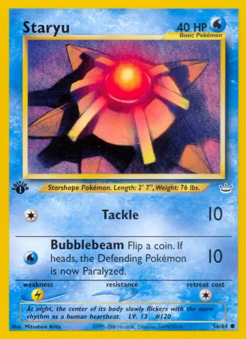 Staryu [Tackle | Bubblebeam]
