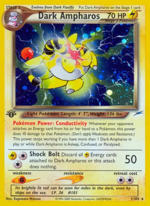 Dark Ampharos [Conductivity | Shock Bolt]