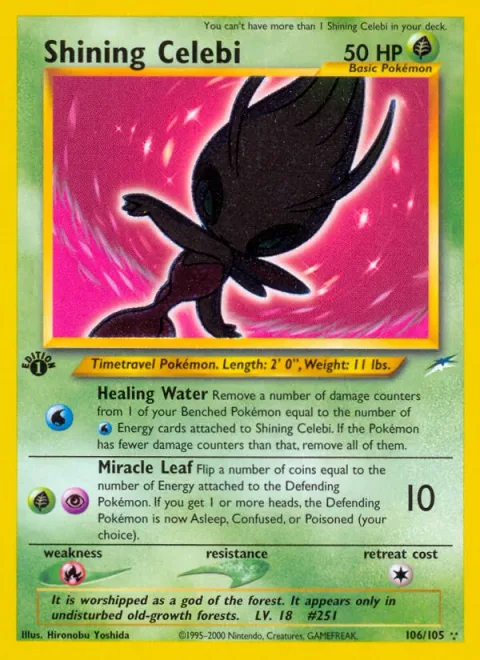 Shining Celebi [Healing Water | Miracle Leaf]