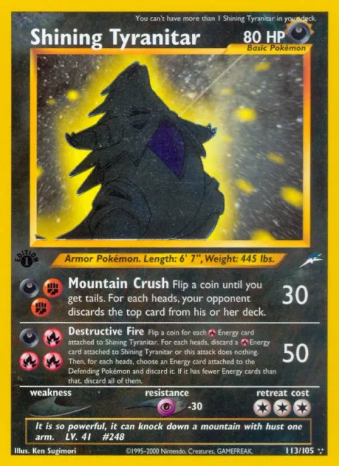 Shining Tyranitar [Mountain Crush | Destructive Fire]