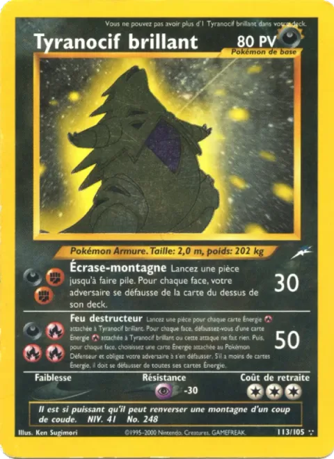 Shining Tyranitar [Mountain Crush | Destructive Fire]