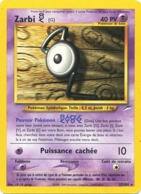 Unown [G] [Give | Hidden Power]