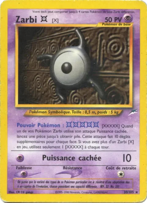 Unown [X] [XXXXX | Hidden Power]