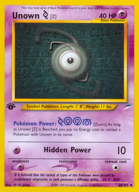 Unown [Z] [Zoom | Hidden Power]