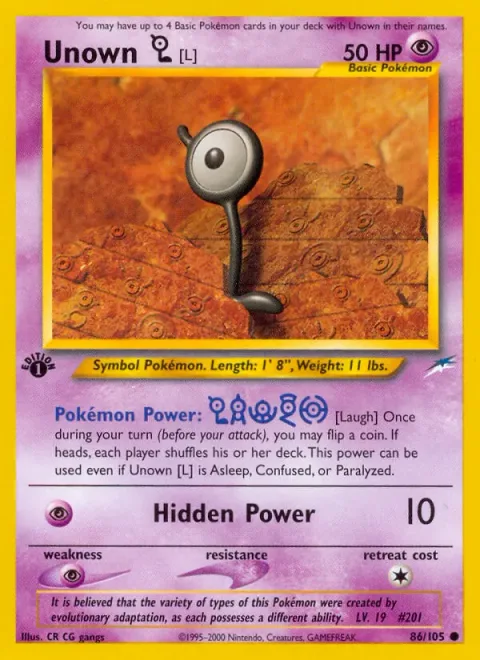 Unown [L] [Laugh | Hidden Power]