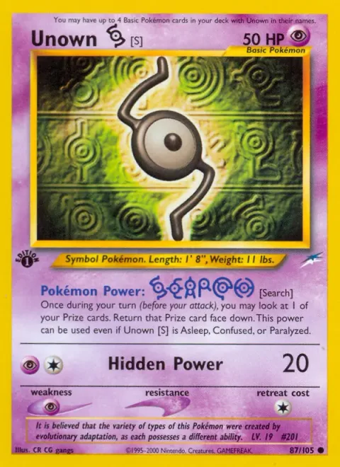 Unown [S] [Search | Hidden Power]