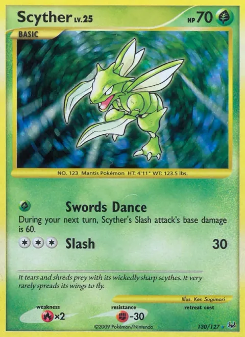 Scyther Lv.25 [Swords Dance | Slash]