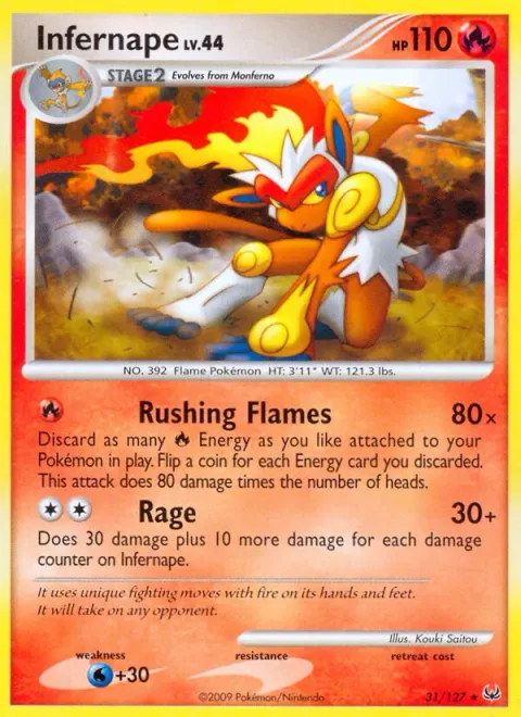 Infernape Lv.44 [Rushing Flames | Rage]