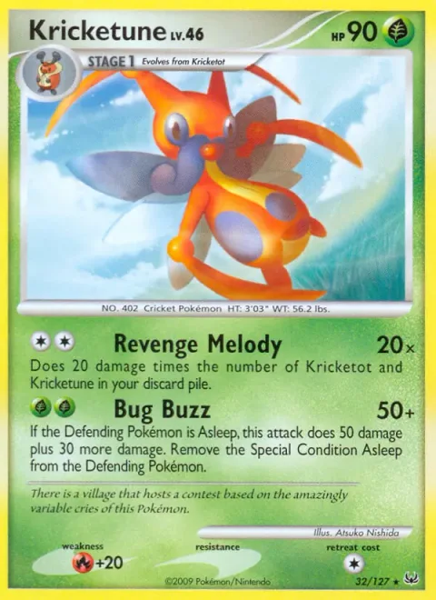 Kricketune Lv.46 [Revenge Melody | Bug Buzz]