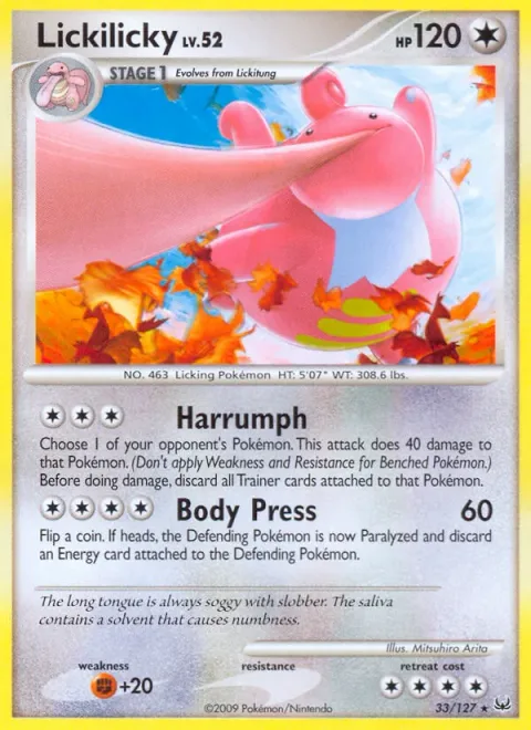 Lickilicky Lv.52 [Harrumph | Body Press]