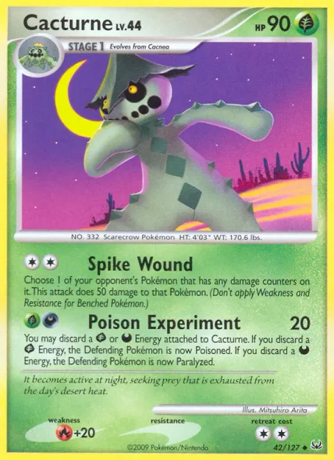 Cacturne Lv.44 [Spike Wound | Poison Experiment]