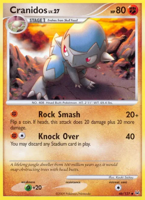 Cranidos Lv.27 [Rock Smash | Knock Over]
