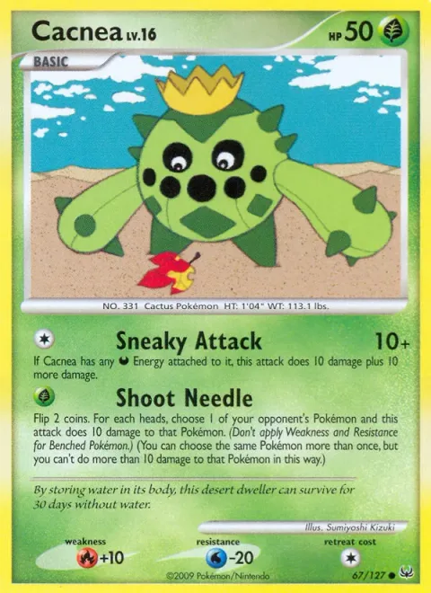 Cacnea Lv.16 [Sneaky Attack | Shoot Needle]