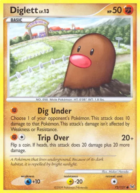 Diglett Lv.13 [Dig Under | Trip Over]