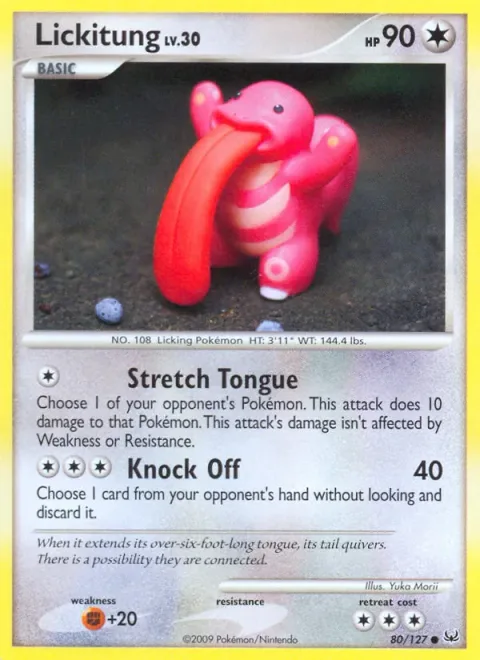 Lickitung Lv.30 [Stretch Tongue | Knock Off]