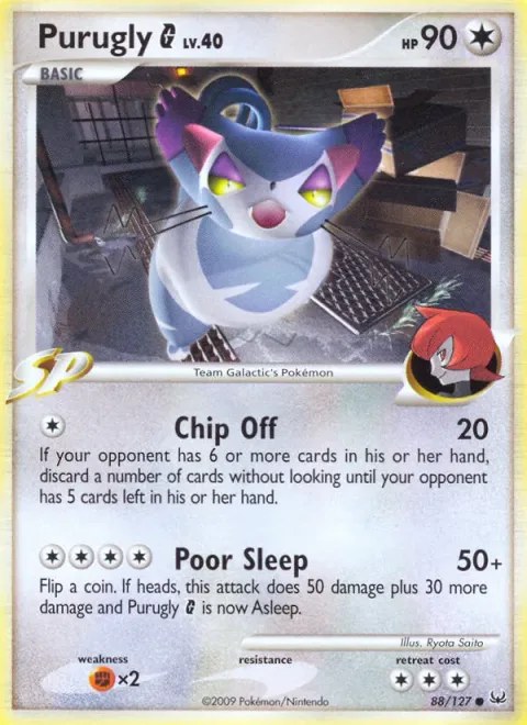 Purugly [G] Lv.40 [Chip Off | Poor Sleep]