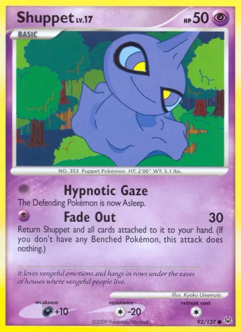 Shuppet Lv.17 [Hypnotic Gaze | Fade Out]
