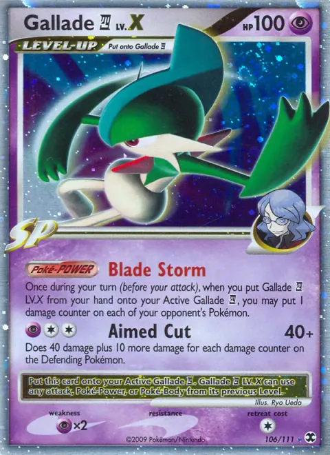 Gallade [4] LV.X [Blade Storm | Aimed Cut]