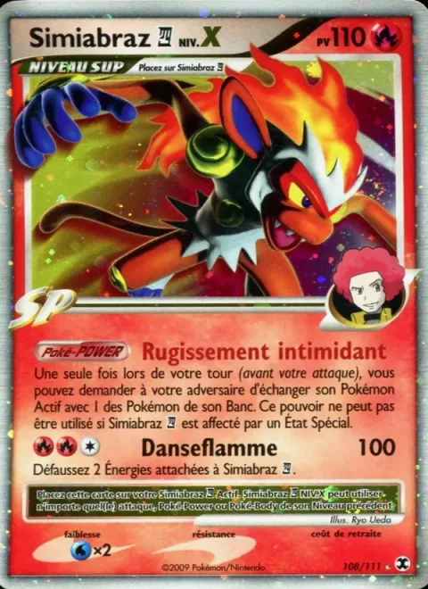 Infernape [4] LV.X [Intimidating Roar | Fire Spin]