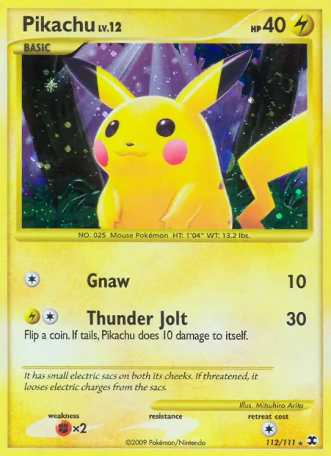 Pikachu Lv.12 [Gnaw | Thunder Jolt]