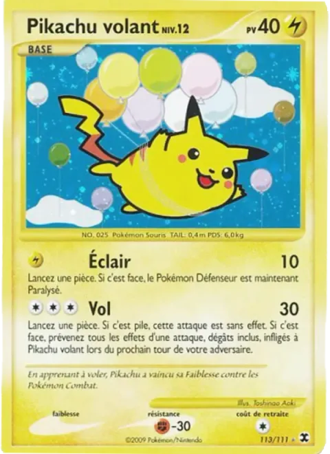 Flying Pikachu Lv.12 [Thundershock | Fly]