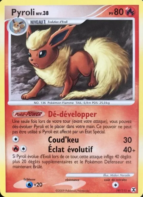Flareon Lv.38 [Undevelop | Tail Slap | Evolving Flare]