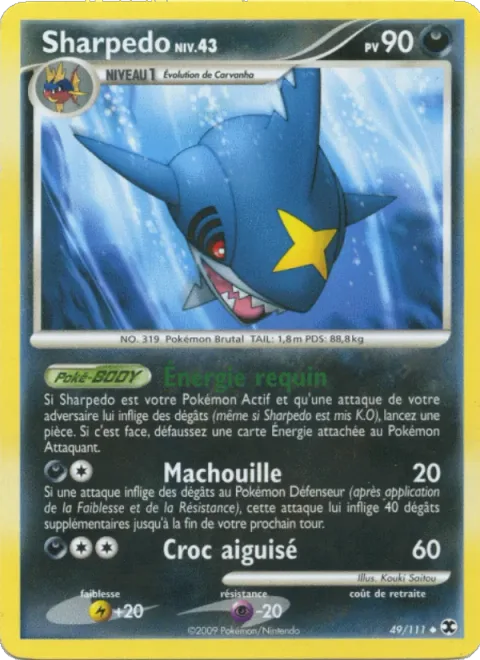 Sharpedo Lv.43 [Energy Shark | Crunch | Sharp Fang]