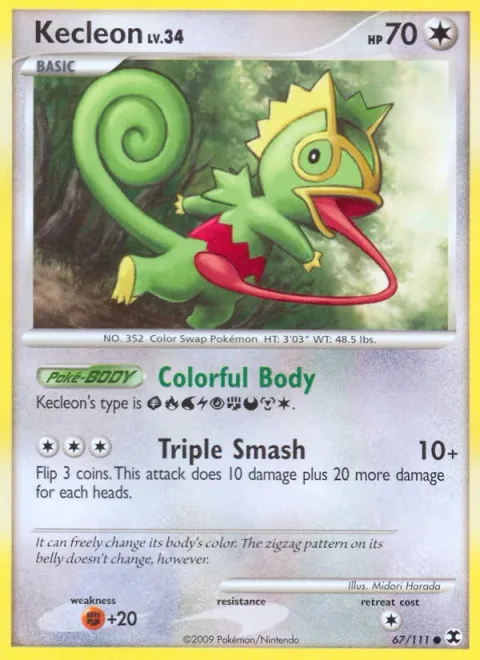 Kecleon Lv.34 [Colorful Body | Triple Smash]