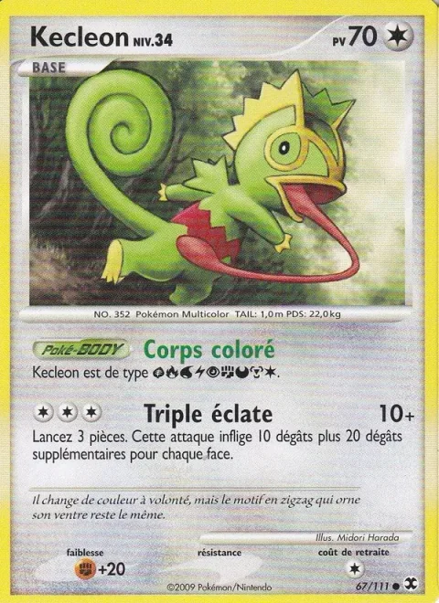 Kecleon Lv.34 [Colorful Body | Triple Smash]