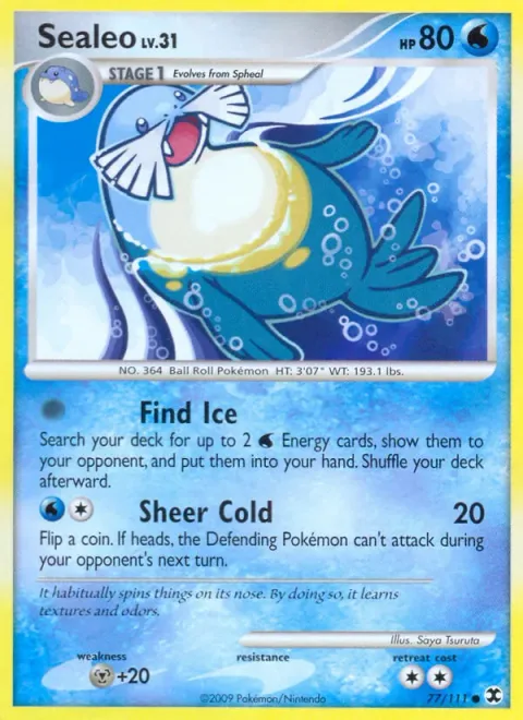 Sealeo Lv.31 [Find Ice | Sheer Cold]