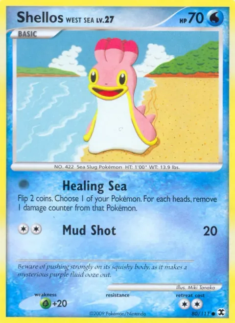 Shellos West Sea Lv.27 [Healing Sea | Mud Shot]