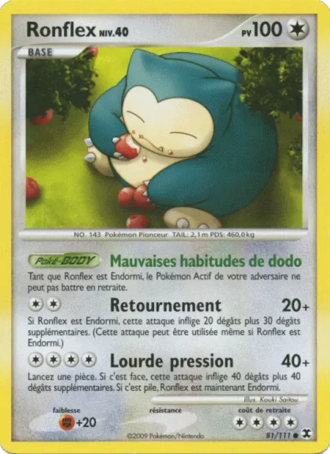 Snorlax Lv.40 [Bad Sleeping Habits | Toss and Turn | Heavy Press]