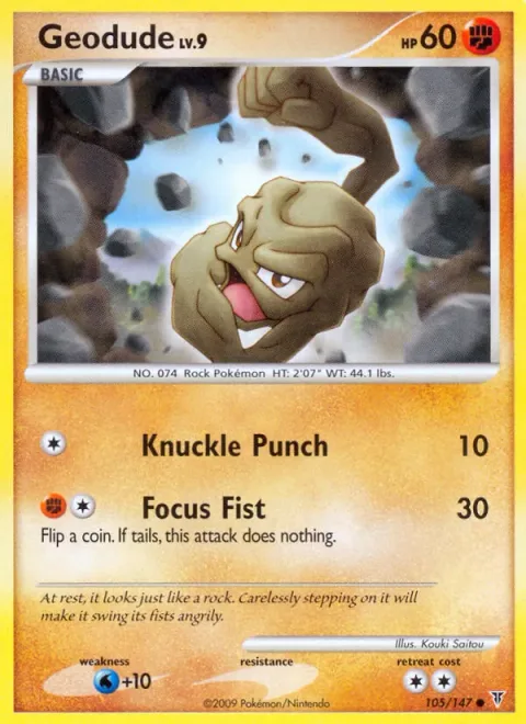 Geodude Lv.9 [Knuckle Punch | Focus Fist]