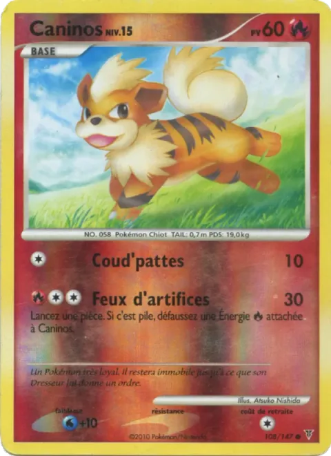 Growlithe Lv.15 [Smash Kick | Fireworks]
