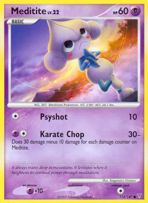 Meditite Lv.22 [Psyshot | Karate Chop]