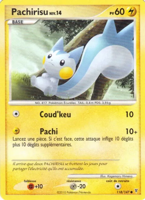 Pachirisu Lv.14 [Tail Slap | Pachi]