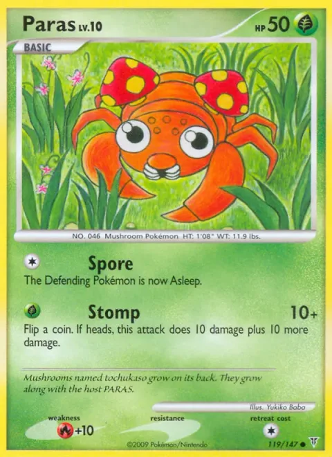 Paras Lv.10 [Spore | Stomp]
