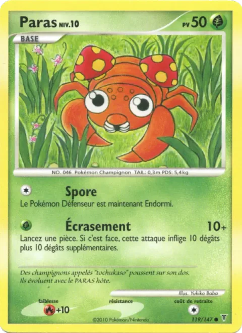 Paras Lv.10 [Spore | Stomp]