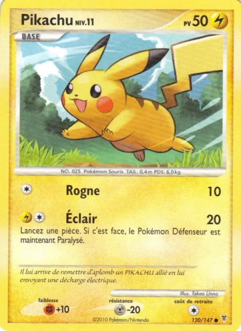 Pikachu Lv.11 [Gnaw | Thundershock]